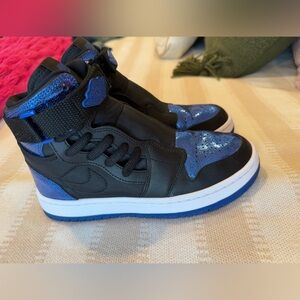 Jordan Black and Blue sparkle Sneakers